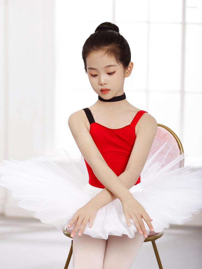 

Stage Wear Children's Ballet Leotard Summer One-piece Sling Gymnastic For Girls Professional Bodysuit Dancing Women Dance Costume, Honey powder