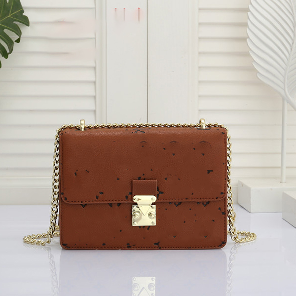 

Luxury designer sunset bag Classic latest color Women's shoulder bag Chain handbag Leather women's messenger Bag, Pink