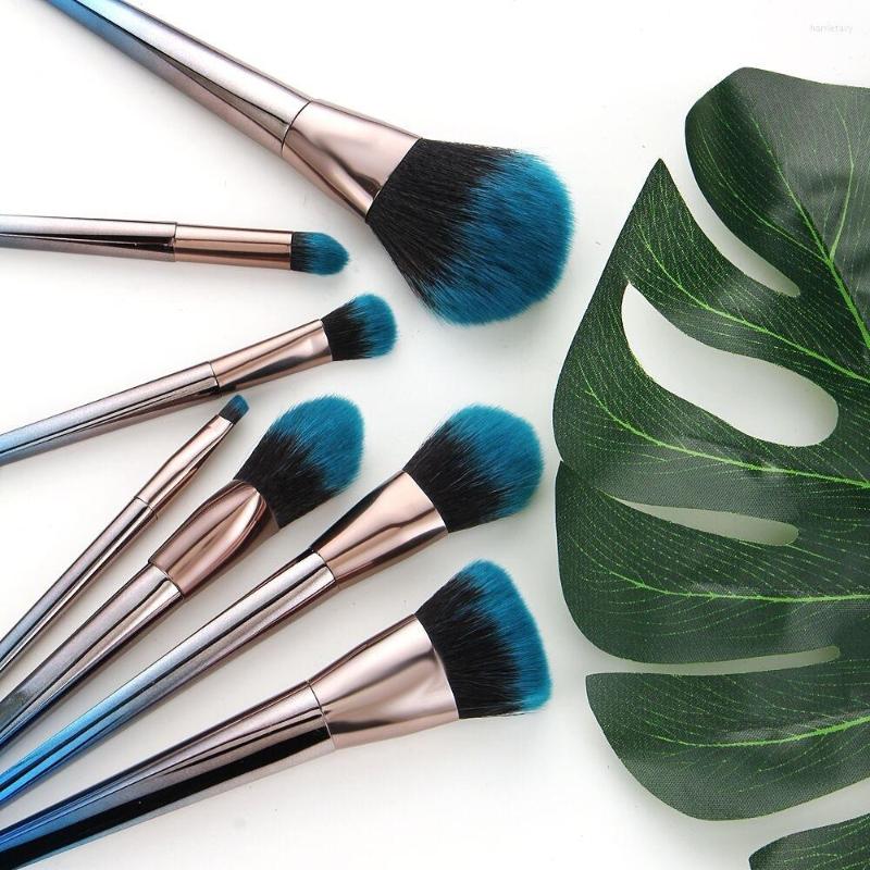 

Makeup Brushes 7pcs Gradual Brush Small Eye Shadow Tool Set Flat Diamond Shaped Cosmetic Cover Cosmetics