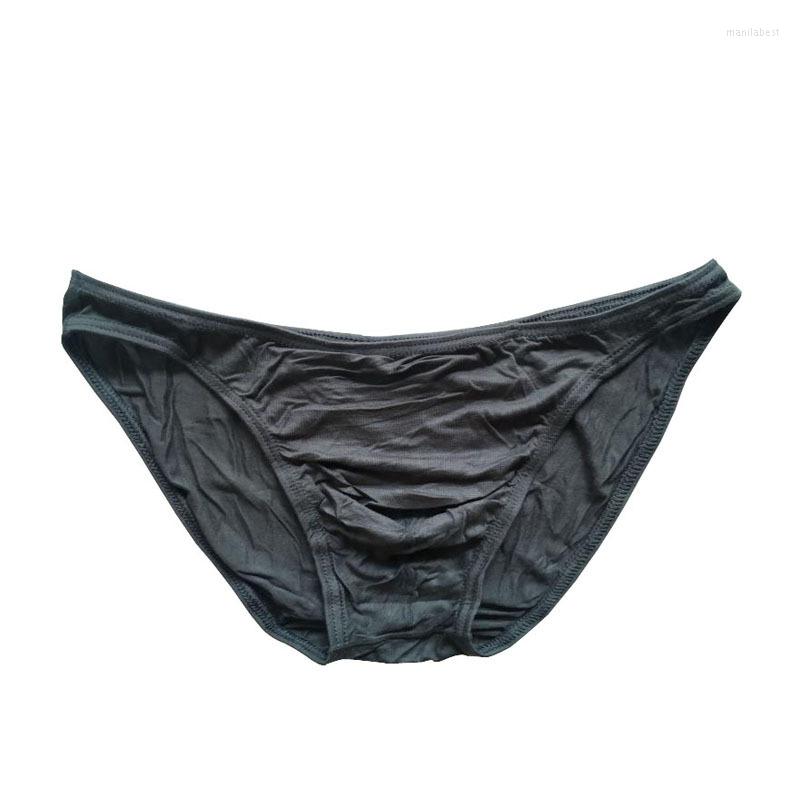 

Underpants 2022 Brand Men Sexy Briefs Solid Triangle Pouch U Low Waist Modal Panties Breathable Gay Underwear Male Seamless