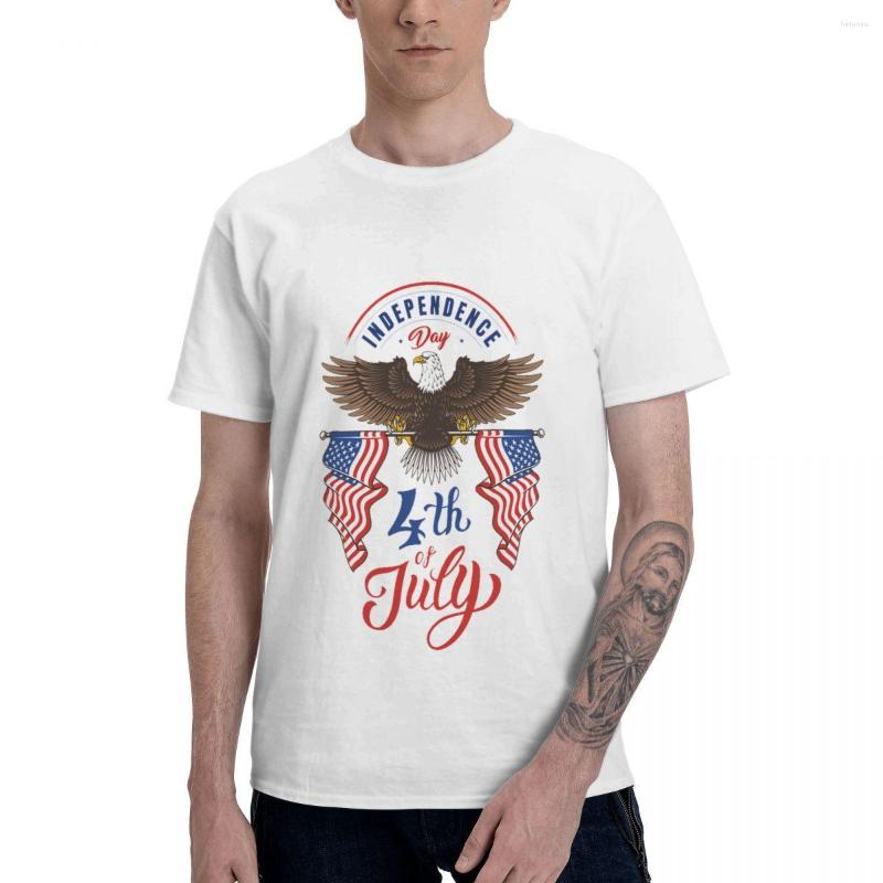 

Men' T Shirts Funny Independence Day Design Shirt Short Sleeve T-shirt, Black