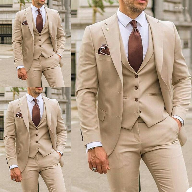 

Men's Suits Men's Suit Slim Fit Tuxedo Standard Collar Business Jacket Pants Wedding Groom Party Custom 3 Piece Set Blazer Sets, Dark grey