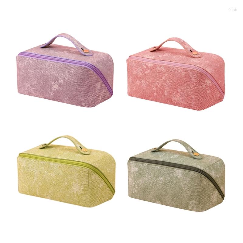 

Cosmetic Bags Portable Travel Toiletry Makeup Bag Multifunction Organizer Large Capacity Casual Storage Holder For Women Girl, Purple