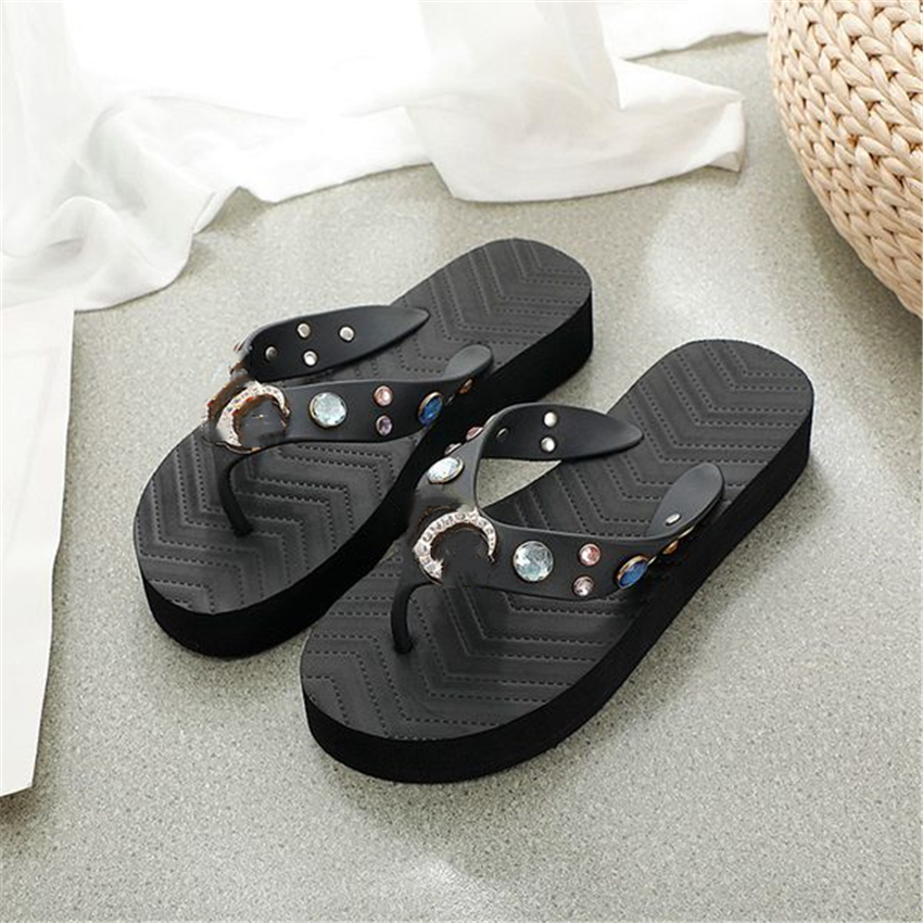 

Fashion Slippers GGity 2023 Luxury design Summer Men flat bottom Women Slope Heel Letter Leather Casual Sandals 05-09