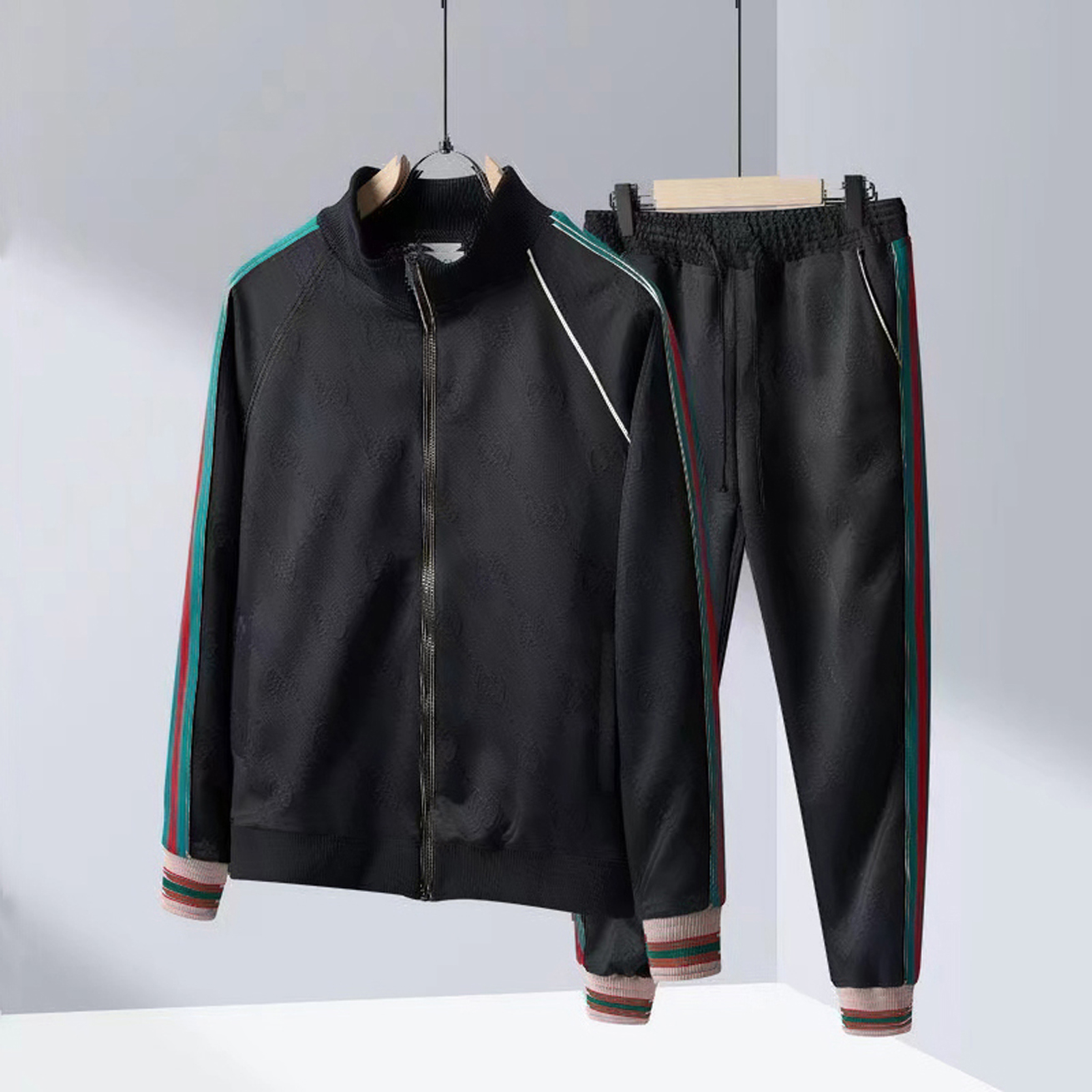 

Women's Two Piece Pants Casual Suits Designers Jackets Coats For Women Long Sleeve Sports Jacket Cool Girls Streetwear Womens Clothing Set E131, Black pants