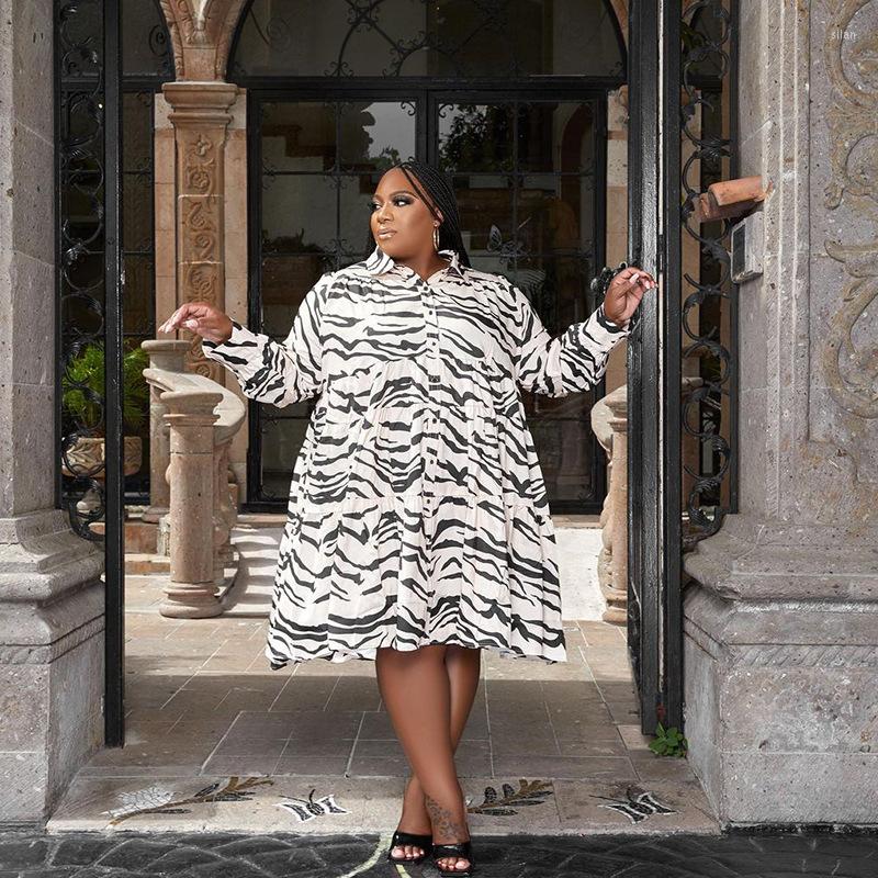 

Casual Dresses 2022 Autumn Retro Print Young Open Stitch Shirt Dress Nature Full Sleeve Women Long Loose, Orange