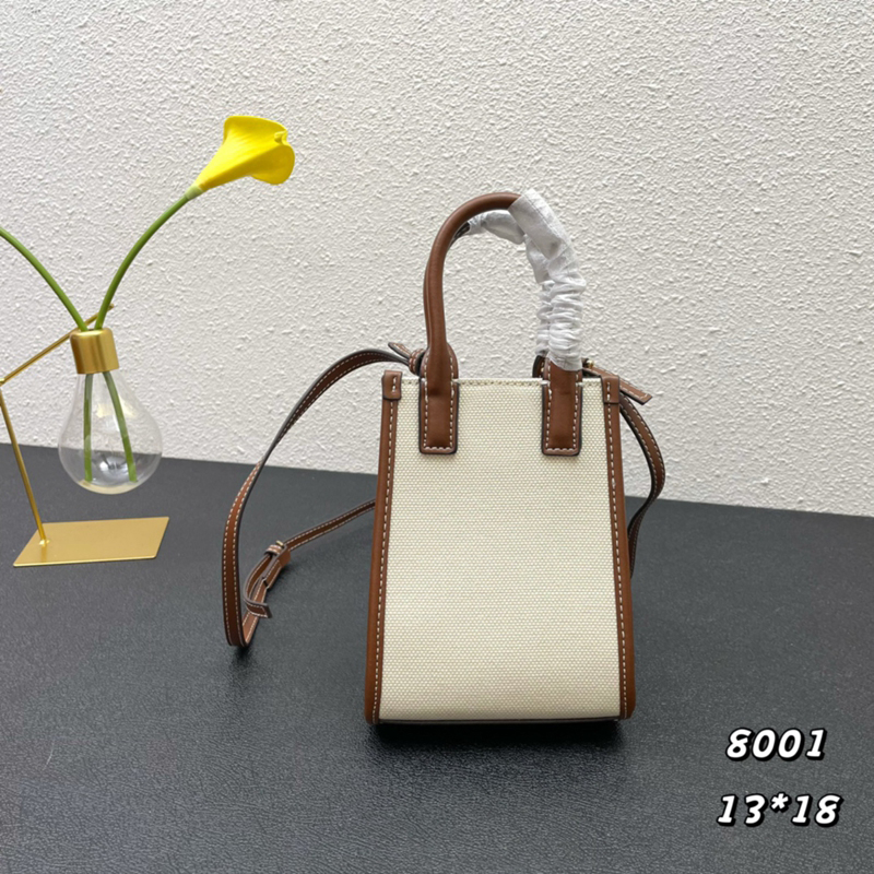 

5A The tote bag designer bags Canvas and Leather Micro Frances Women's crossbody fashion shoulder bag mobile phone Handbags mini luxury new, #1 size 13x7.5x18cm