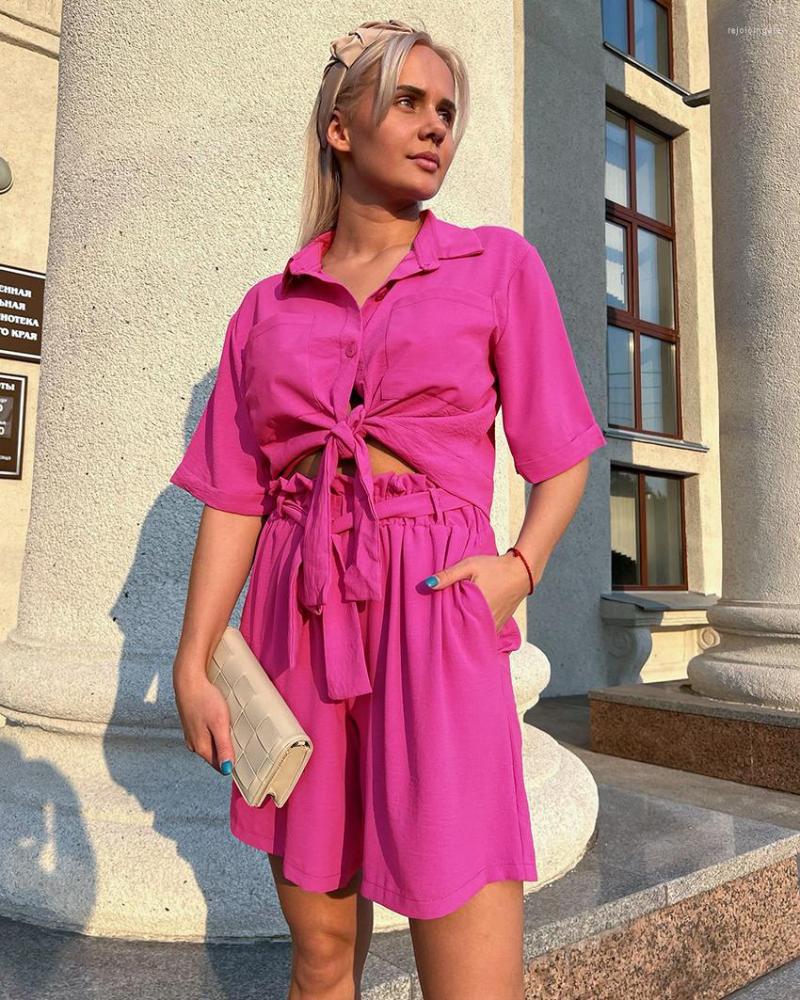

Women' Tracksuits Alinemyer Street Tracksuit 2 Pieces Sets Pink Short Sleeves Tops Drape Shorts Summer Outfits Casual Womens Suits Soft