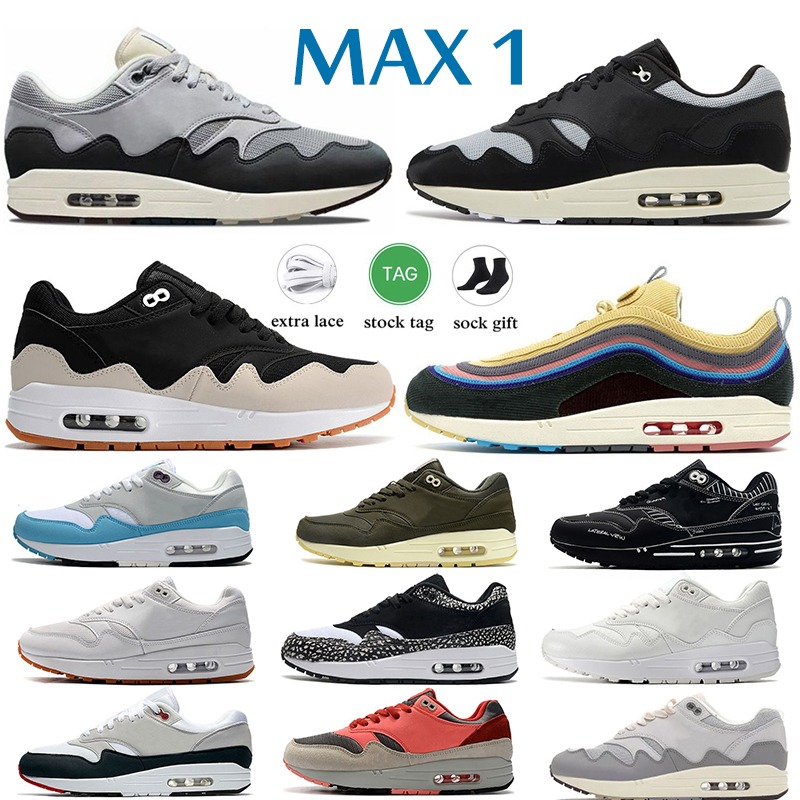 

Mens Max 1 87 Running Shoes Men Women Clot Kiss Of Death maxs Taupe Haze London Amsterdam Denham Aqua Trainers Outdoor Sneakers 36-45, #8 monarch 36-45