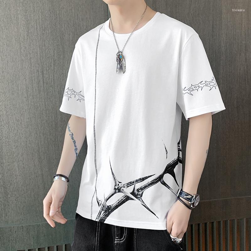 

Men's T Shirts Fashion 2022 Summer T-shirt Men Funny Cotton Casual Cool Streetwear Tshirt Couple Hip Hop Top Tee Male Drop, Black