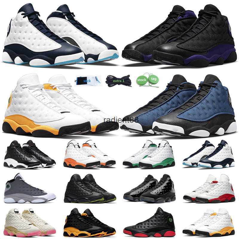 

2023 Jumpman 13 Basketball Shoes Black Flint 13s barons Atmosphere Grey History of Flight Gold Glitter houndstooth Women Mens Trainers, #1