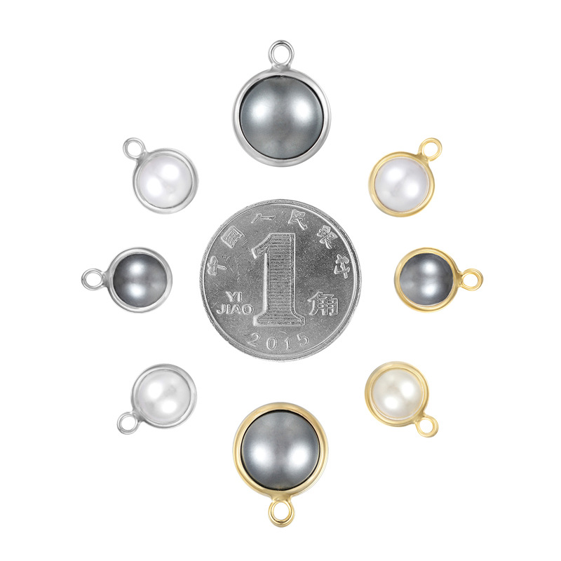 

Gold Plated Pearl Charms Jewelry Charm Bracelet Pendant DIY Jewelry Making Supplies