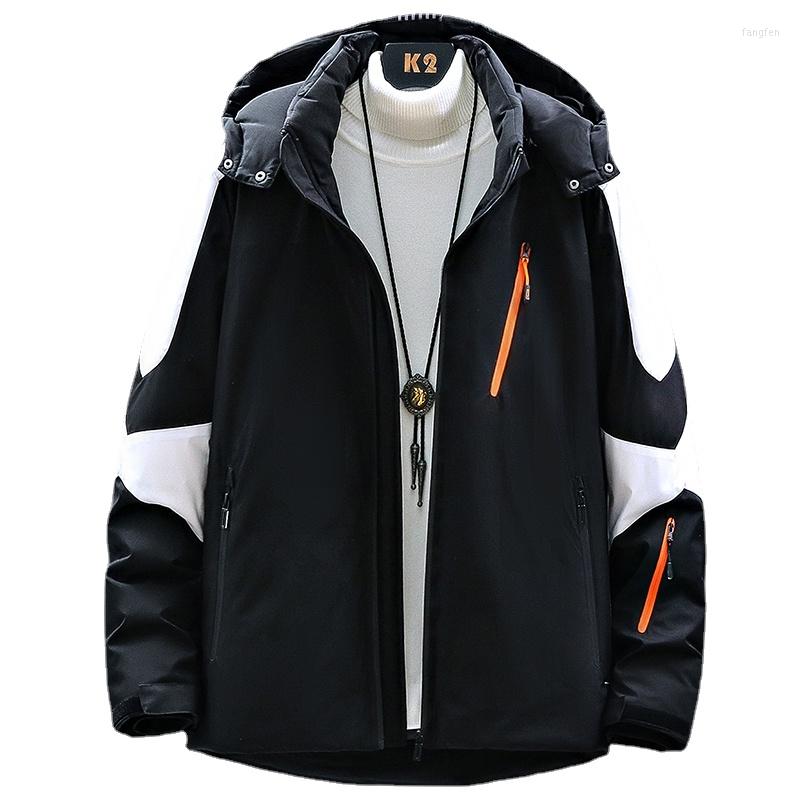 

Men's Down 2022 Fall Winter Waterproof Warm Jackets White Duck Removable Hooded Man Coat Men Jacket S-4XL