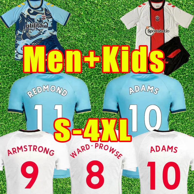 

Southampton 22 23 INGS Soccer Jerseys WARD-PROWSE 2022 2023 DJENEPO ARMSTRONG Football Shirt set LONG ADAMS ROMEU VESTERGAARD Men Kids uniform away Full Set 3xl 4xl, Home+patch