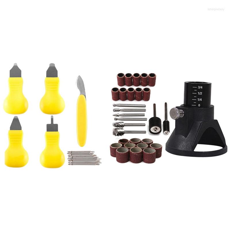 

Watch Repair Kits 29X Rotary Power Drill Dedicated Locator Bits With 5Pcs Back Case Opener Remover Removal Knife Tool