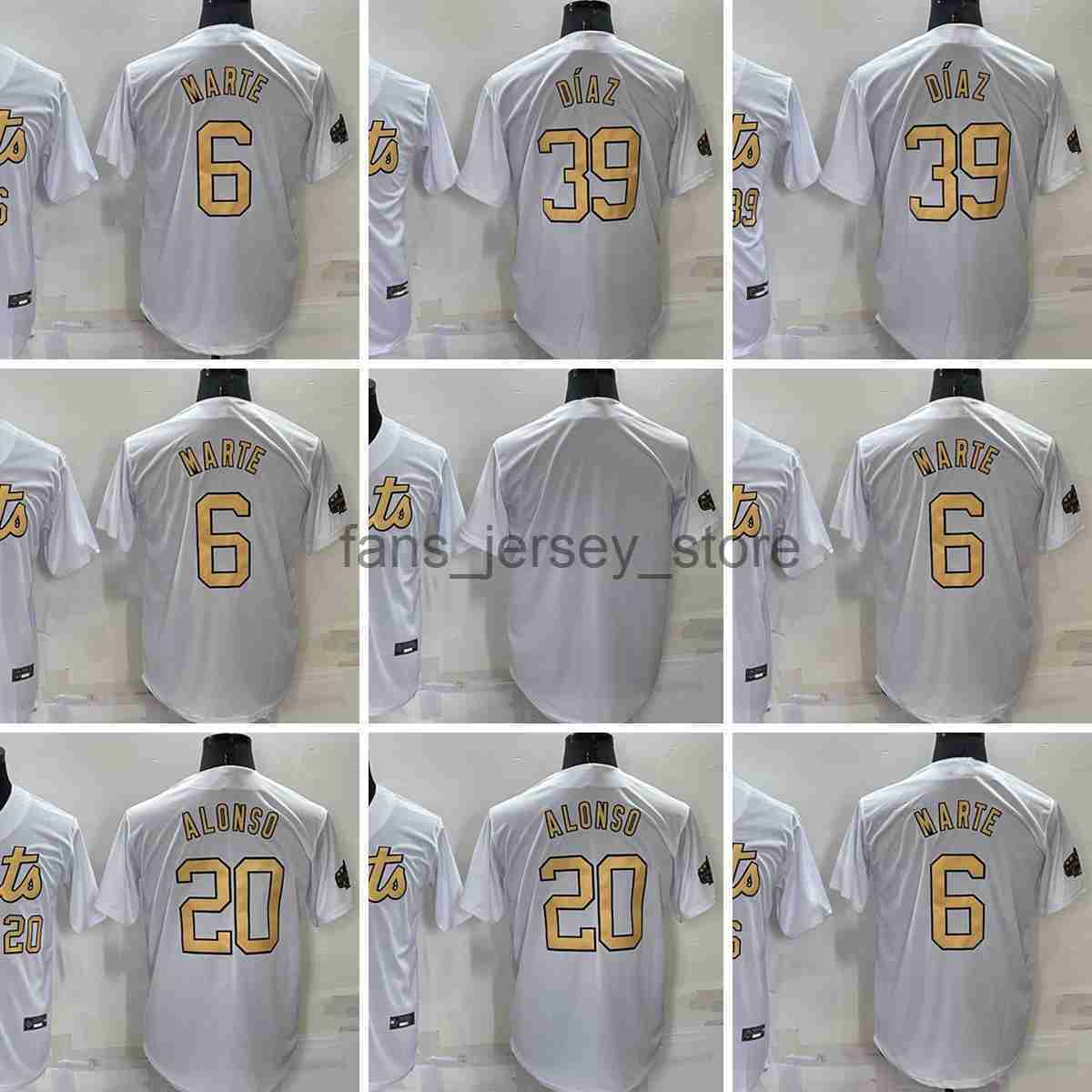 

2022 All-Star New Baseball Jersey 20 Pete Alonso 6 Starling Marte 39 Edwin Diaz Blank Stitched Jerseys, Same as picture