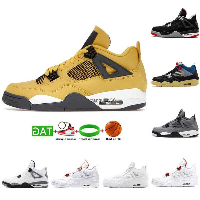 

top og Jumpman 4s Desert Moss Basketball Shoes For Men Women University Blue White Oreo Taupe Haze Bred Sail Court Purple Mens JORDON 4 XRPP, #6 bred 36-47