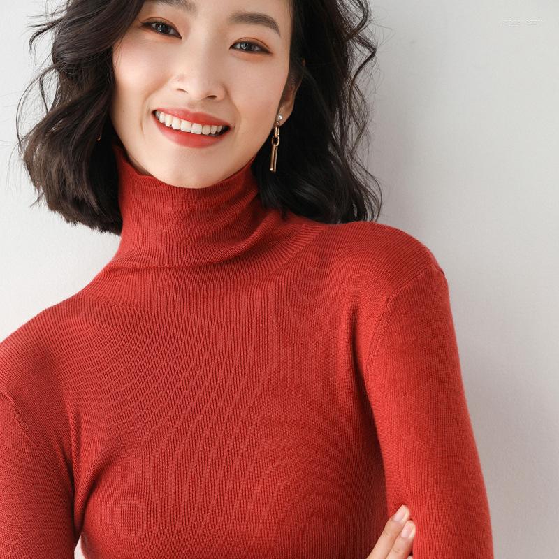 

Women' T Shirts Casual Style Solid Color High Collar Long Sleeve Top Autumn Winter 2022 Gray, Black