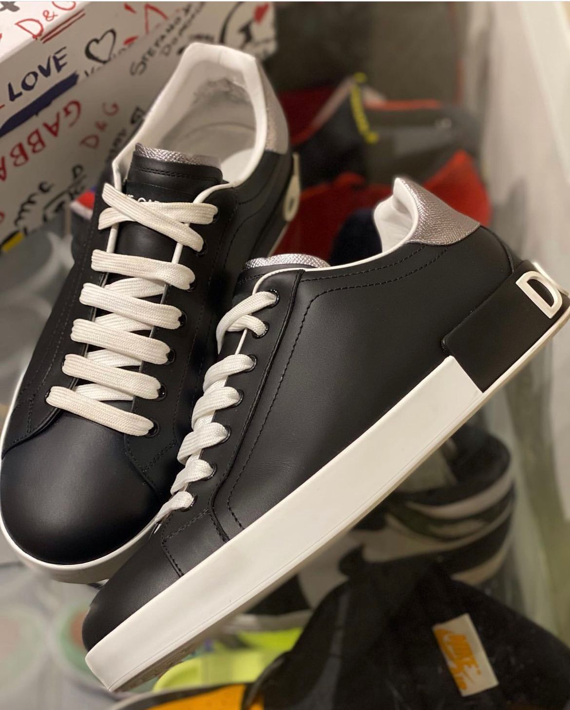 

Luxury Brands Portofins Men Sneakers Shoes White Black Calfskin Nappa Leather Runner Skateboard Walking Technical Women Couple Sports EU35-46, 18