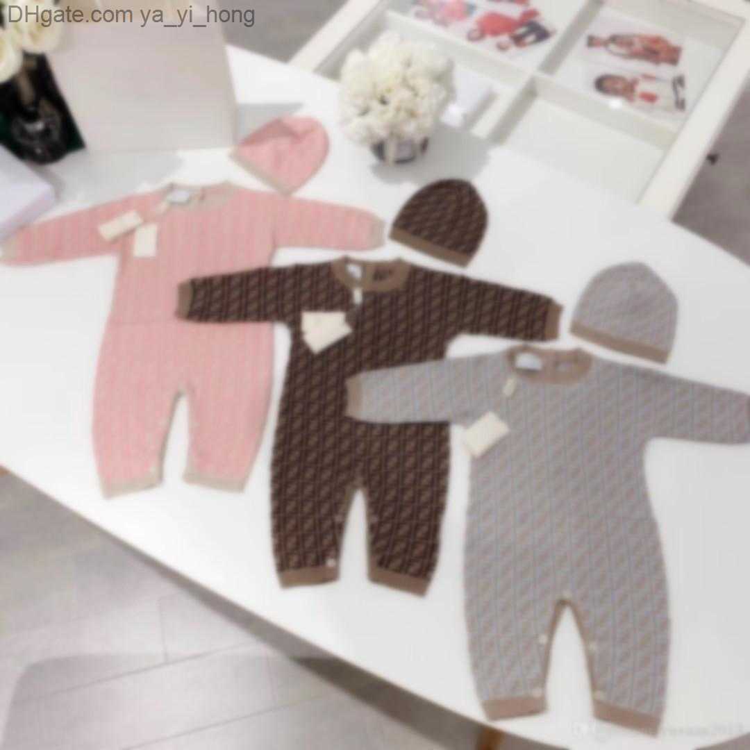 

Baby Newbron Knitted Rompers Infant Kids Fashion Crochet Design One-piece Climbing Jumpsuits hat Bebe Clothes yayihong, Blue