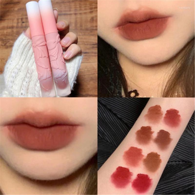 

Lip Gloss 6 Colors Retro Lipstick Matte Velvet Sexy Red Tint Waterproof Lipgloss Lipsticks Women Makeup Korean Cosmetics, 01