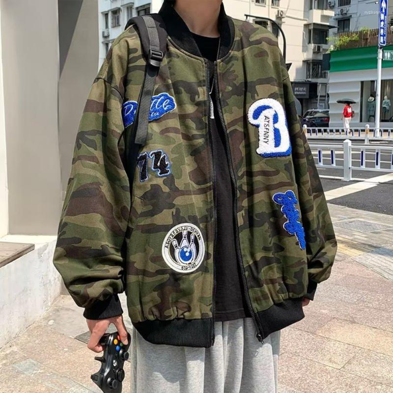 

Men's Jackets 2022 Autumn Camouflage Embroidery Street Hip Hop Short Top Fashion Jacket Men's Coat Winter Dress