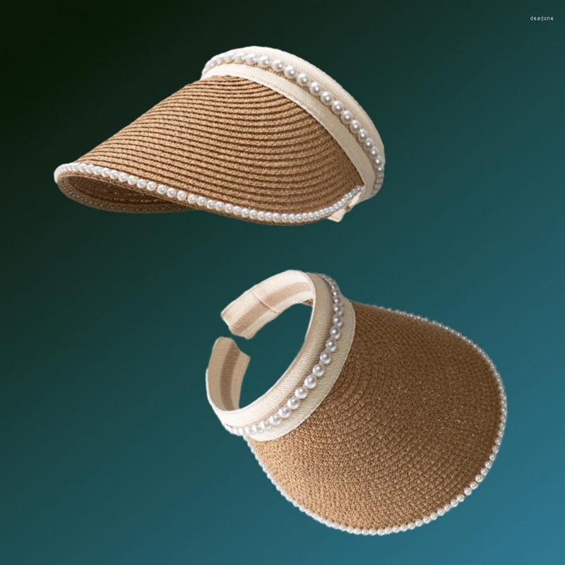 

Hats Empty Top Hat Fine Workmanship Visor Reinforced Quick Drying, White