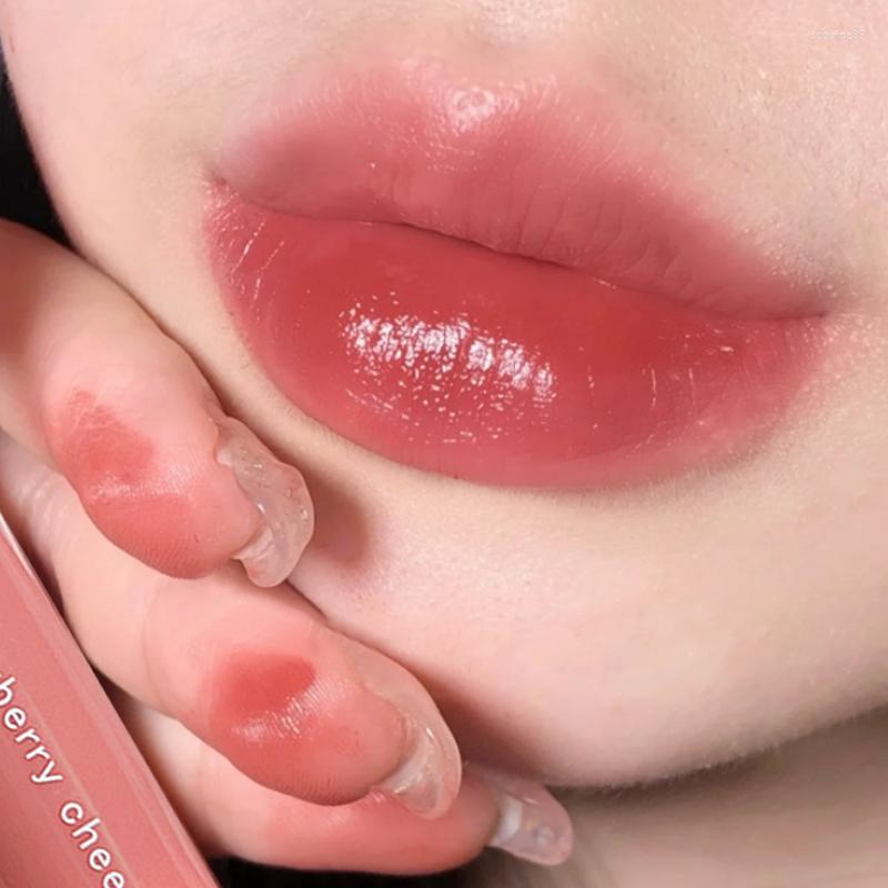 

Lip Gloss Moisturizing Lipstick Non-stick Cup Jelly Reduces Lines Portable Light Care Longlasting Tinted Makeup, 03
