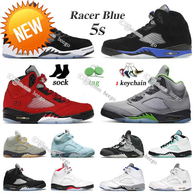 

NEW jumpman 5 5s Basketball Shoes men mens for retro moonlight jade Raging Bull What The Michigan Ice Blue Oregon Alternate Fire Red TOP 3, Color #16