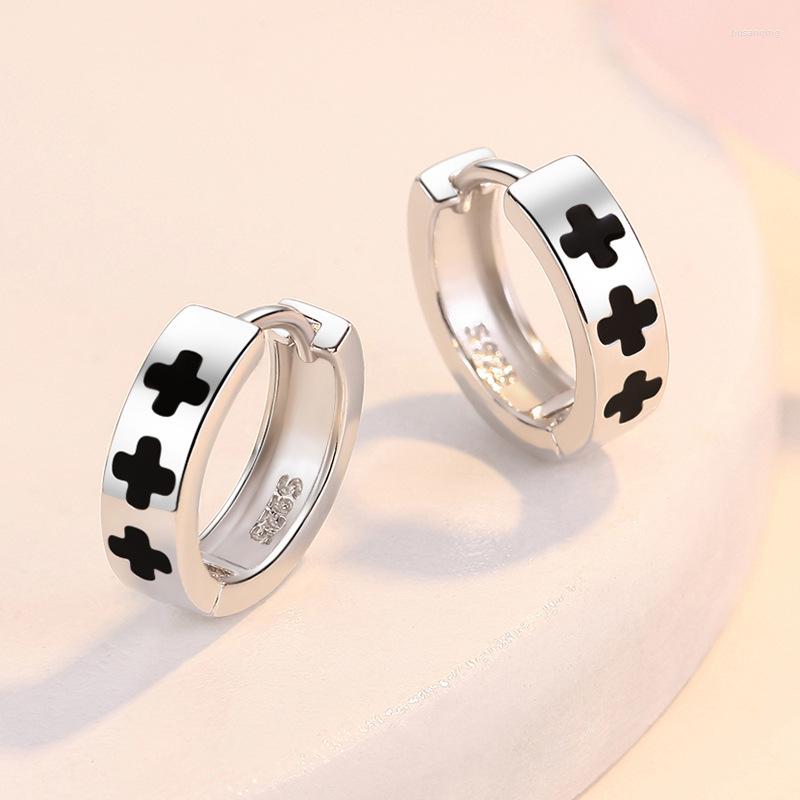 

Hoop Earrings 2023 S925 Sterling Silver 10mm Round Mini Buckle Women Fashion Gift Jewelry