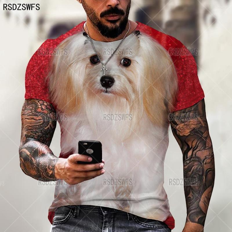 

Men's T Shirts 2022 Summer Fashion Trend Pet Dog Pattern 3d Printed T-shirt Street Personality Wild Loose Oversized Xxl-5XL, Ofsz-00398