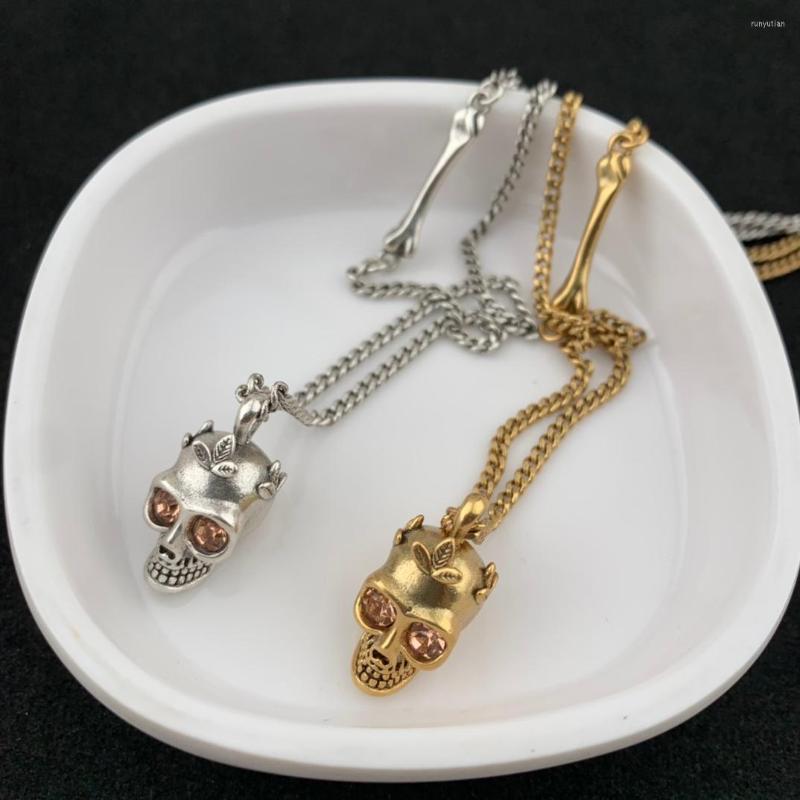 

Pendant Necklaces European And American Fashion Simple Skull Necklace