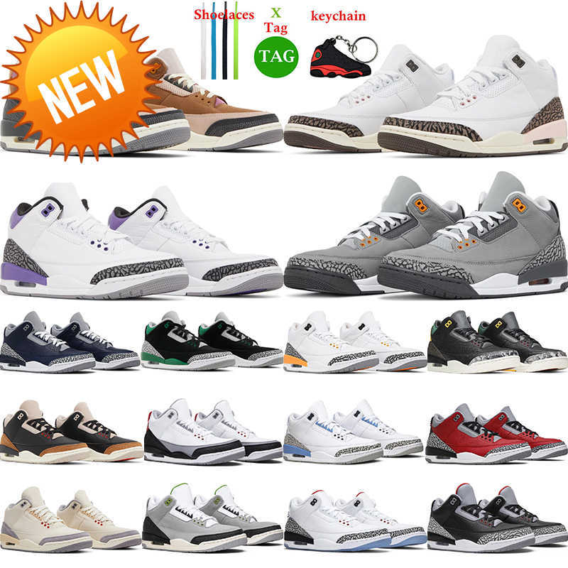 

NEW 2023 Neapolitan 3 men basketball shoes Winterized UNC jumpman 3s Dark Iris Cardinal Red j3 Mocha Black Cement mens trainers sports, 33