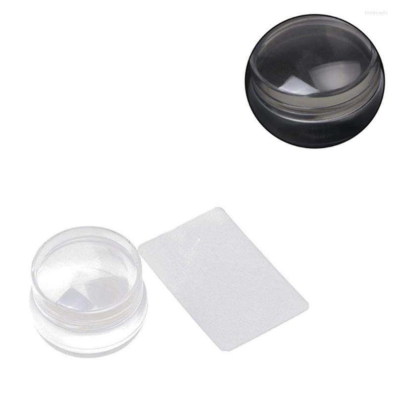

Nail Art Kits 2X Stamper Scraper Stamp Set Silicone Jelly Transfer Pattern Tools For Stamping Plates Manicure Nails