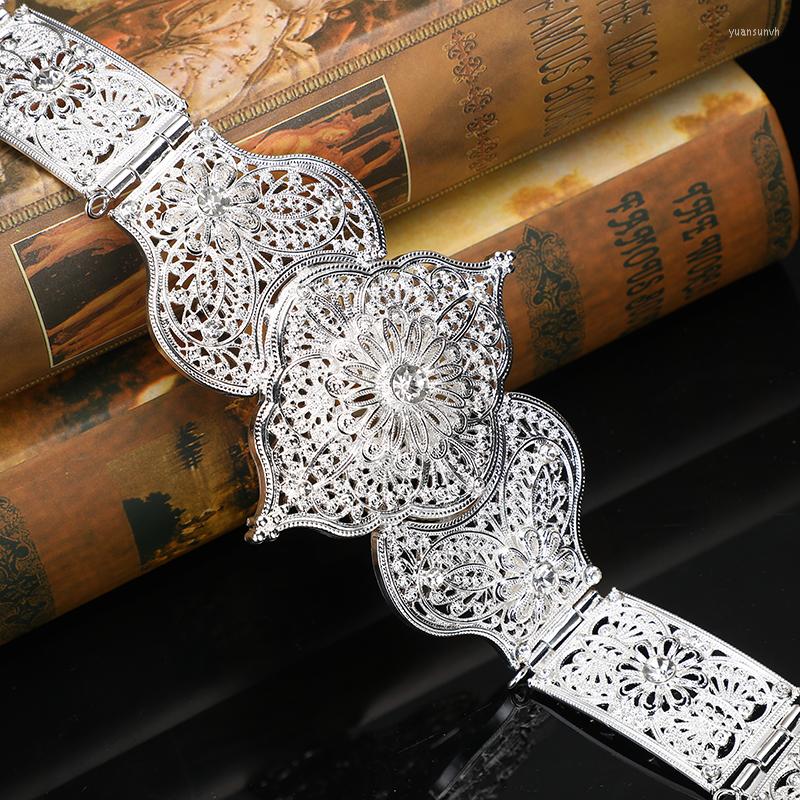 

Belts Caucasus Belt For Women Wedding Dress Jewelry Metal Buckle Adjustable Length Link Chain Retro Gold Color Bijoux