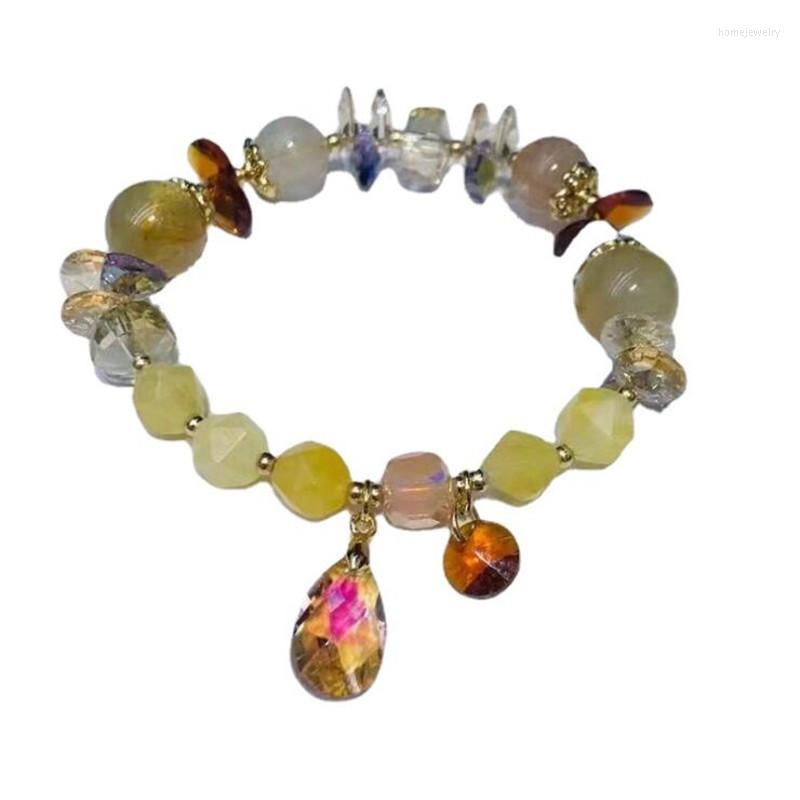 

Strand High-grade Section Water Crystal Bracelet Female Natural Moonstone Agate Euramerican Ity Fashion Accessories