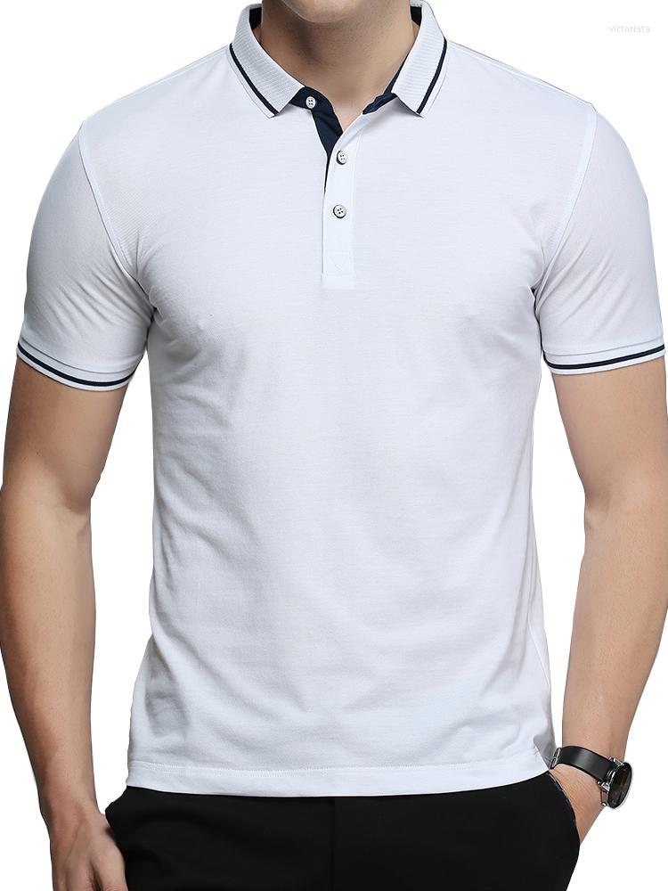 

Men's Polos Polo Shirt Casual Cotton T-shirt Short Sleeve High-quality Top Plus Size, Malachite blue