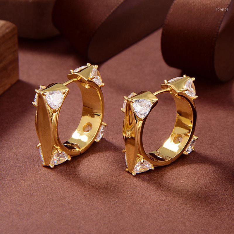 

Hoop Earrings Fashion Jewelry Men & Women Rock Style Square Bright Features Exquisite Accessories Gift