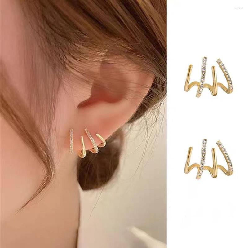 

Stud Earrings BALMORA S925 Silver Clawed Earring For Women Girl Female Elegant Crystal Gold Dangler Daily Fashion Jewelry