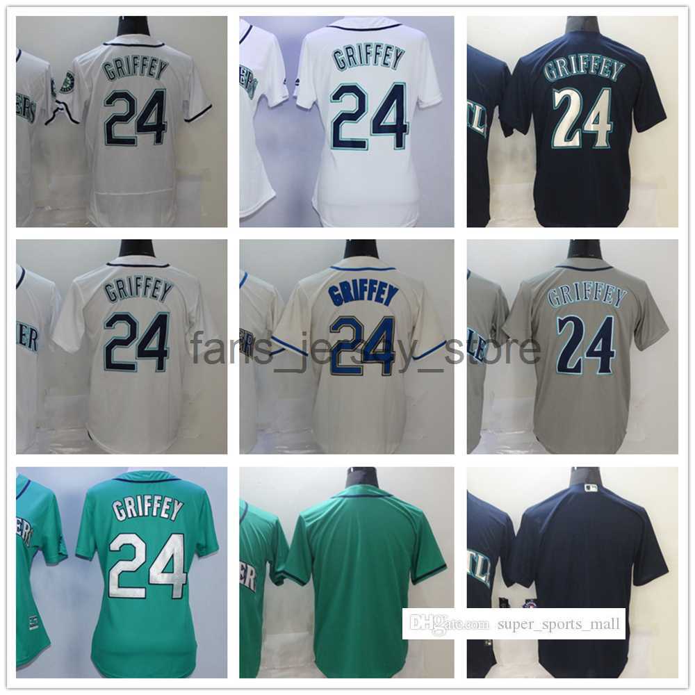 

2022 New Baseball Jersey 24 Ken Griffey Jerseys Men Women Youth Size S--XXXL, As picture
