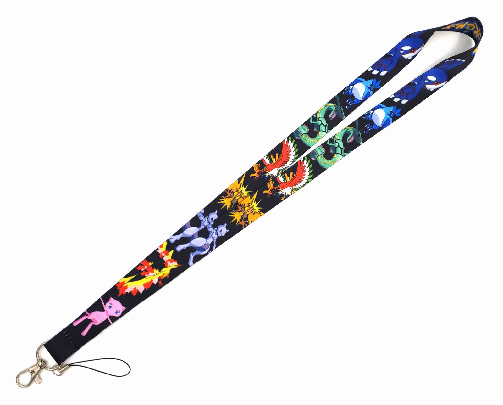 

20pcs/lot designer Keychain Anime Character Lanyards For Key Phone Keys ID Card DIY Neck Strap Hang Rope Lanyard For Fans