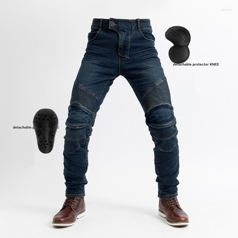 

Motorcycle Apparel Slim Jeans Hockey Pants Retro Fashion Stretch Denim Racing Men' Spring Summer Autumn