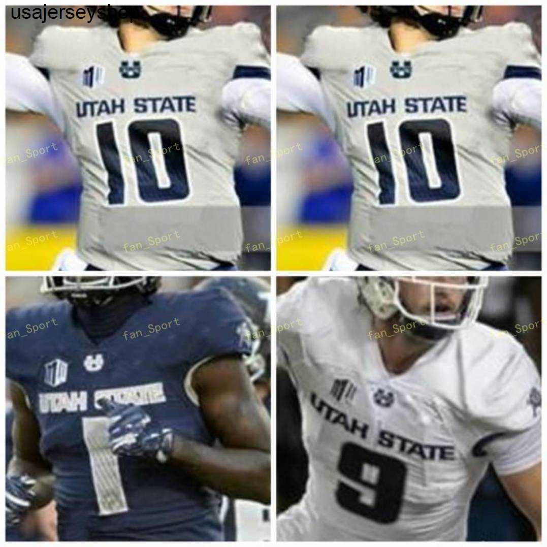 

NCAA College Jerseys Utah State Aggies 1 Gerold Bright 10 Love 11 Savon Scarver 16 Nathan 1 Ron'quavion Tarver 3 Henry Colombi Custom Football Stitched, As