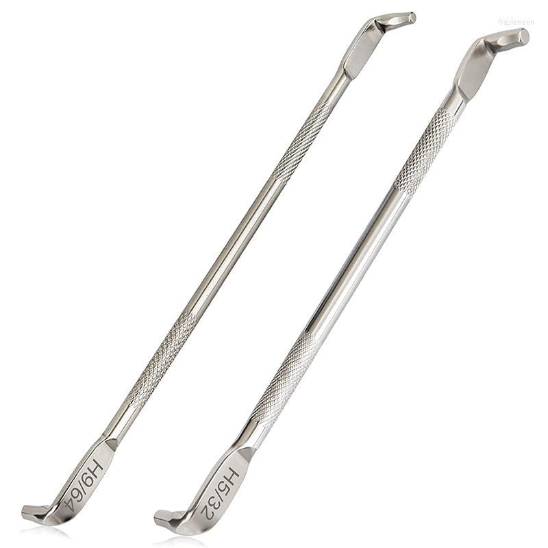 

2Pcs Double Head Screwdriver Bits Z Type Allen Wrench Drill S2 Steel SAE Hex Bit Set Magnetic Security Key