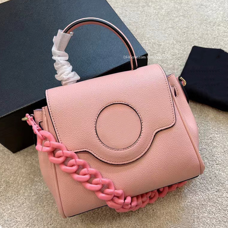 

5A Designer Bags Genuine Leather Tote Bag Crossbody Flap The Totes Top-quality shoulder bag messenger handbag thick chain luxury handbags, Purple