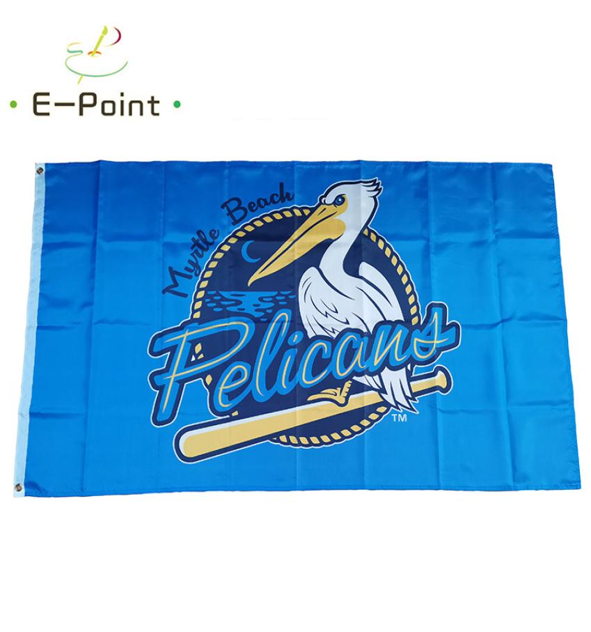 

MiLB Myrtle Beach Pelicans Flag 35ft 90cm150cm Polyester Banner decoration flying home garden Festive gifts5617037