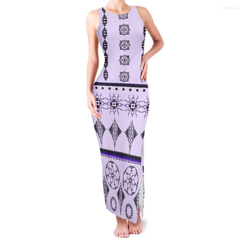 

Casual Dresses Luxury Polynesian Samoan Tattoo Design Printing Ladies Slim Fit Split Dress Sexy Body Shaping Women's Vest DressWomen, Zsnc0797x15