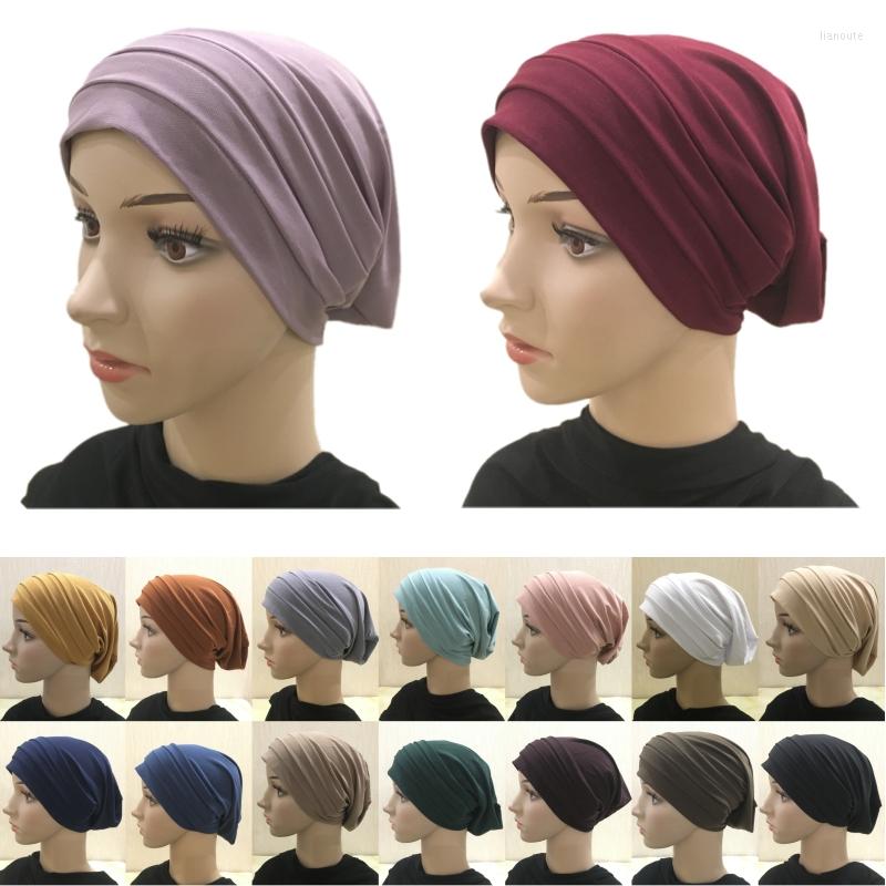 

Ethnic Clothing Muslim Cover Beanie Turban Men Plain Cap Islamic Head Wrap Scarf Hijab Hair Loss Cancer Chemo Bonnet Fashion Women Headwear