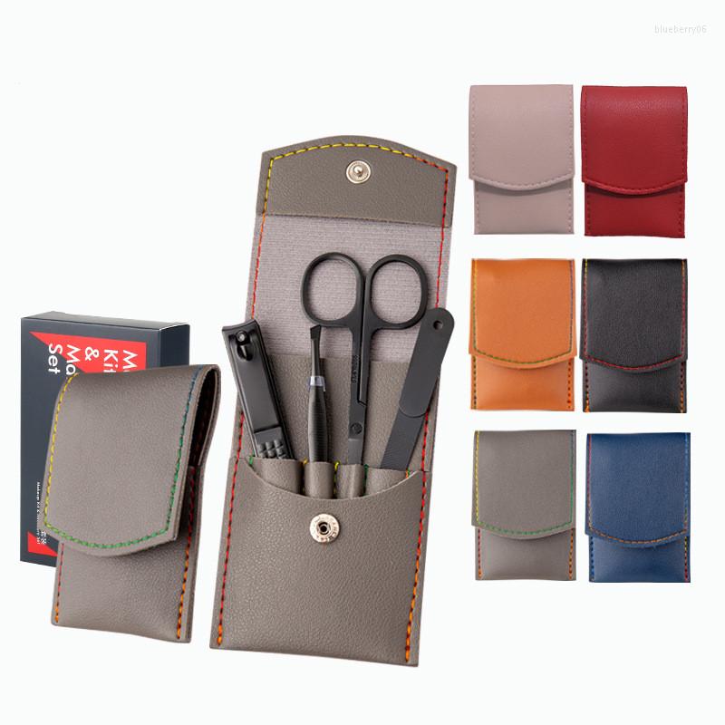 

Nail Art Kits 4 Pcs Pro Manicure Set Kit Tools All For Sets Pedicure Care With Pusher Ingrown File Tweezer FH25