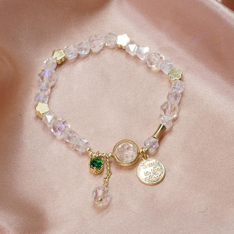 

Bangle Fashion Natural Stone Garnet Crystal Bracelet Shell Star Women Girl Jewelry